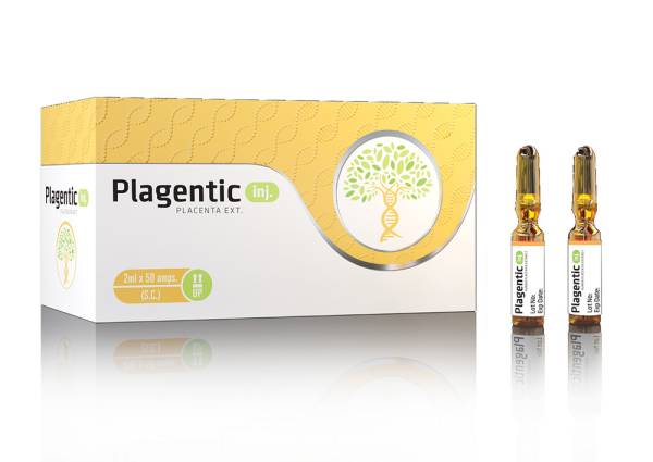 Plagentic Human Placenta Extract Plazenta Extrakt 2ml x 50 amps.